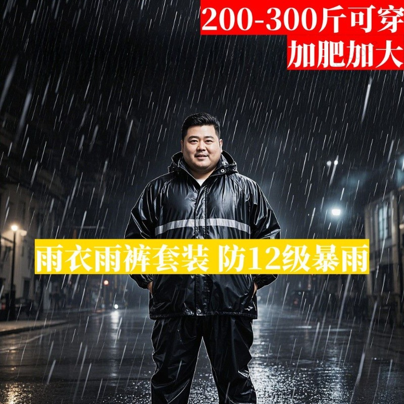 Plus Size Rain Suit Separate M - Fishing Jacket Waterproof recension och pris