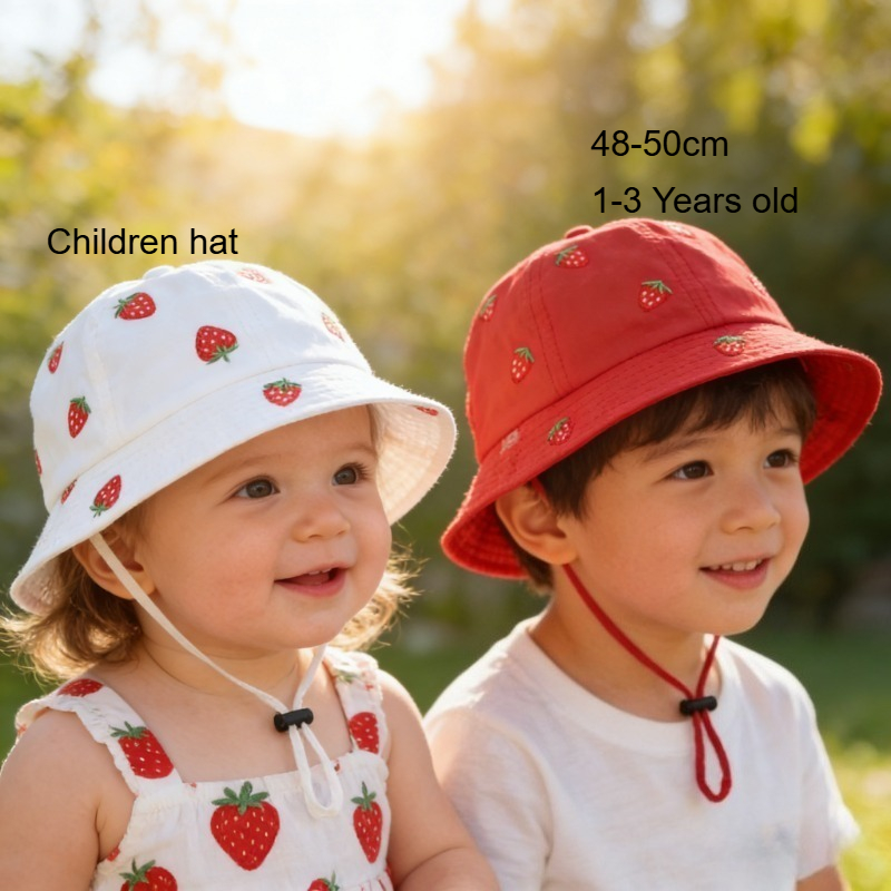 Girl Fisherman Hat with Strawb - Fishing Hat recension och pris
