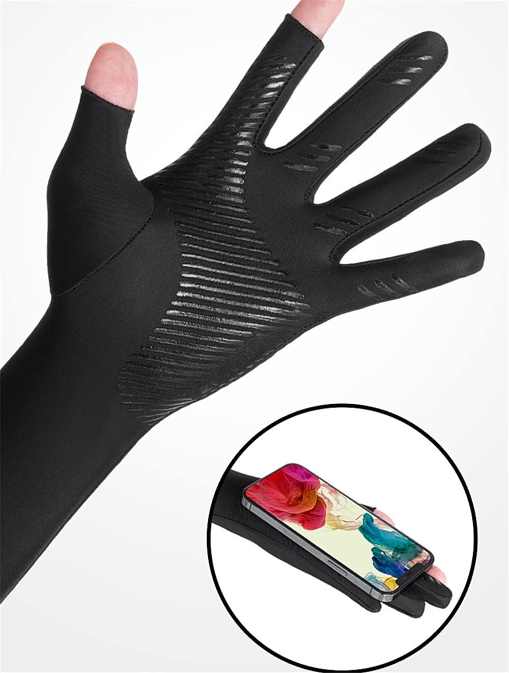UV Protection Armsleeves with  - Fishing Gloves recension och pris