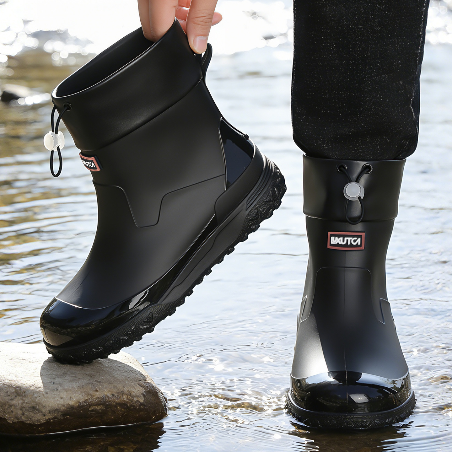 Men's Drawstring Short Rain Bo - Fishing Boots recension och pris